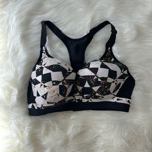 Splatter paint sports bra
